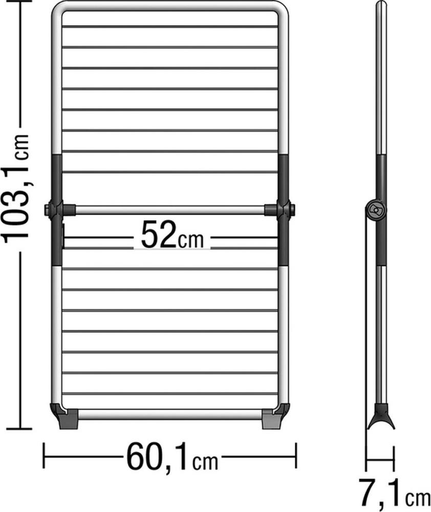 Juwel 40106 Wäscheständer SuperDry Wing Badewannentrockner