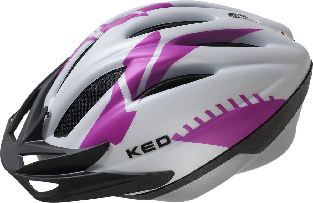 KED Fahrradhelm Joker M, weiß/pink Gr. 52-58 cm