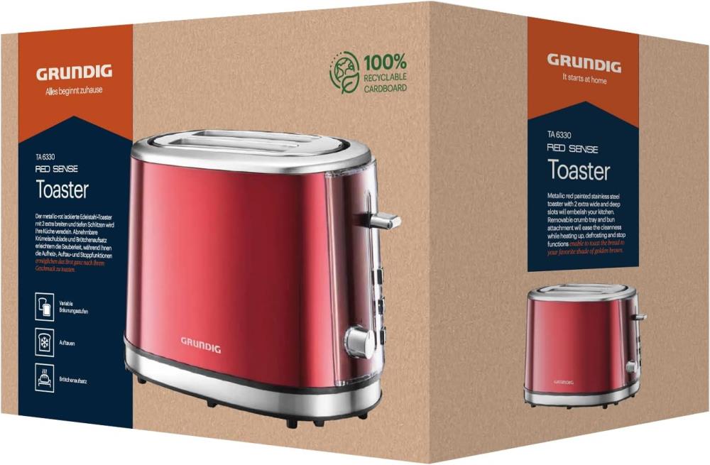 Grundig TA 6330 Toaster Rot - B Ware