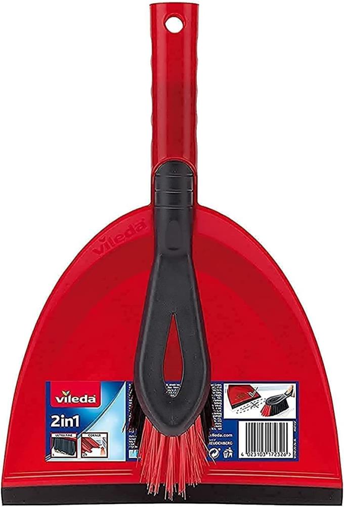 Vileda Kehrset 2-in-1 mit extra Borsten für Sauberkeit