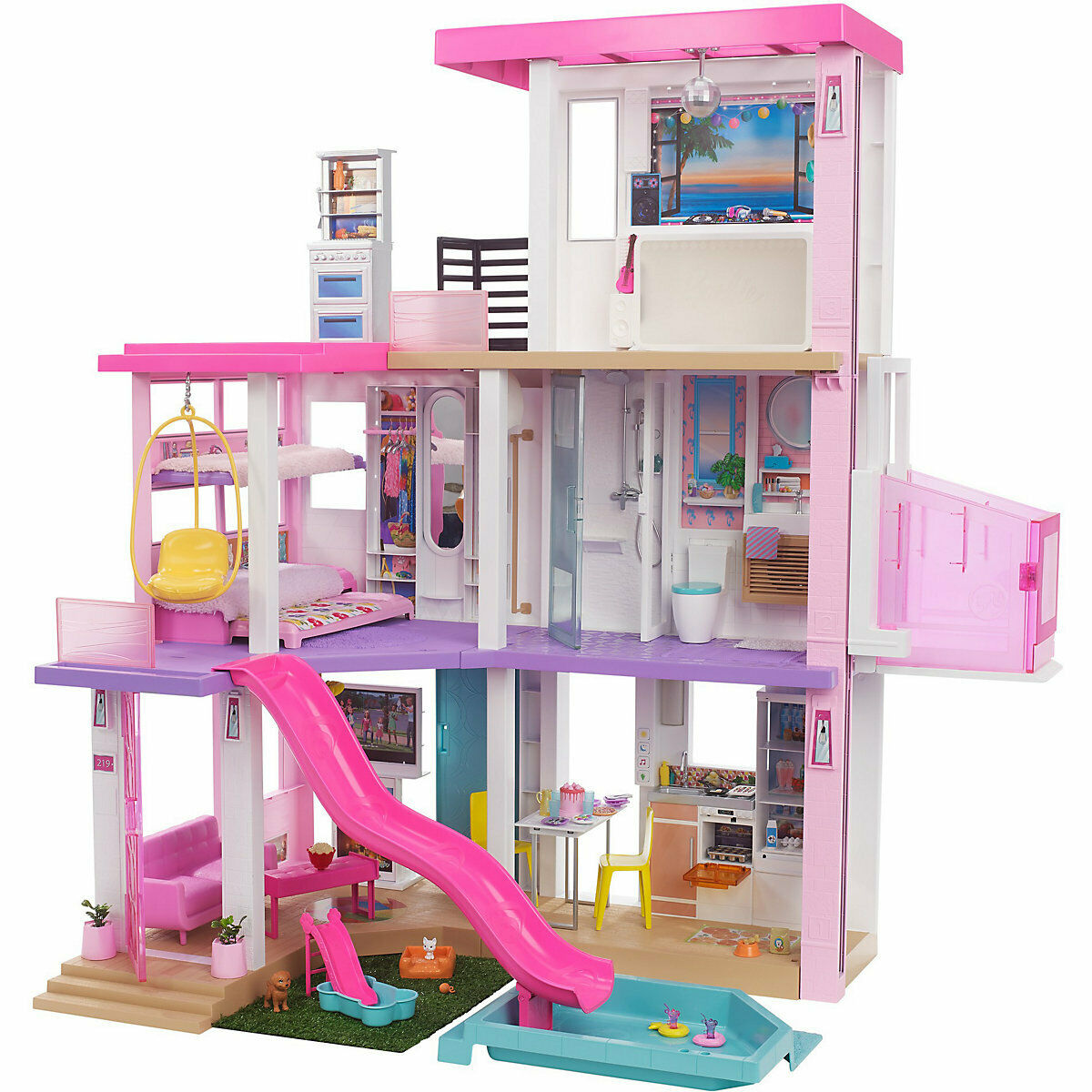 Barbie 20410869 Traumvilla, Puppenhaus mit Zubehör - B Ware