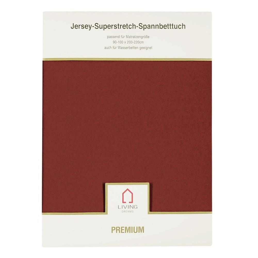 LIVING DREAMS Spannbetttuch Jersey Superstretch Premium 140-160 x 200-220 cm - B Ware