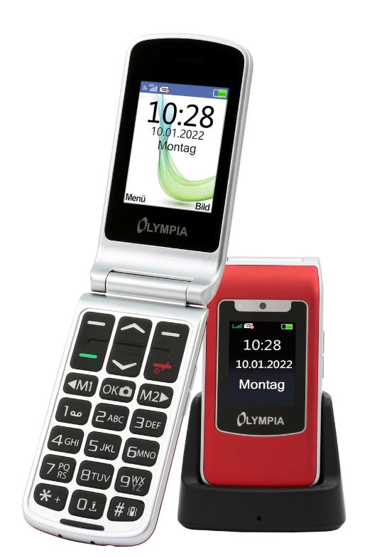 Olympia Style Duo 4G rot,  Große Tasten Telefon - B Ware