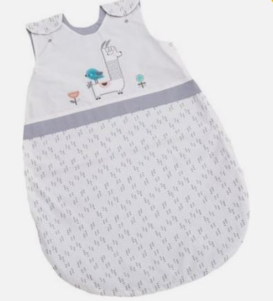 BEBES 578-90 Sommer-Schlafsack Lama, grau, 70 cm