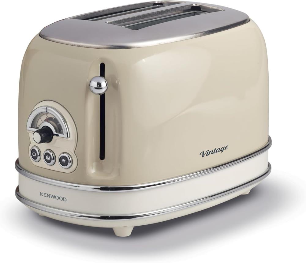 Ariete Retro Toaster  Vintage 155, 2-Scheiben-Toaster, Retro Toaster mit 6 Toaststufen creme - B Ware