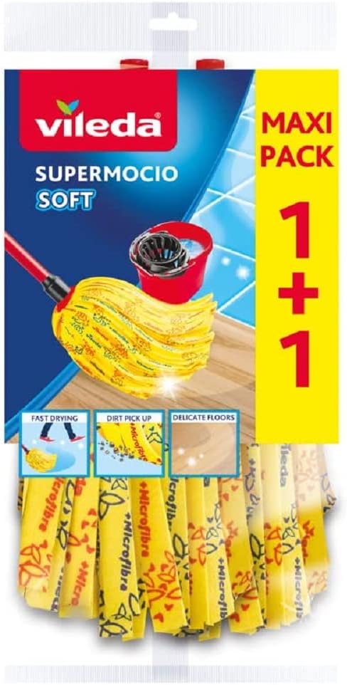Vileda Ersatzbezug SuperMocio Soft Wischmopp - 2er Pack
