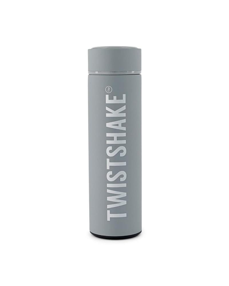 Twistshake Hot or Cold Trinkflasche, 420ml, grau - B Ware