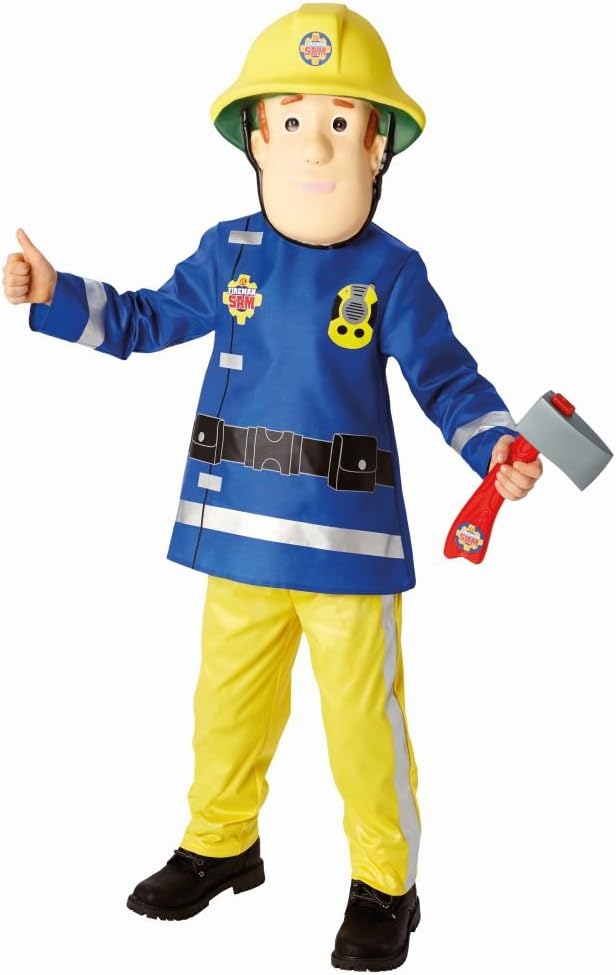 Kostüm Feuerwehrmann Sam Gr. 116, 4-tlg. - B Ware