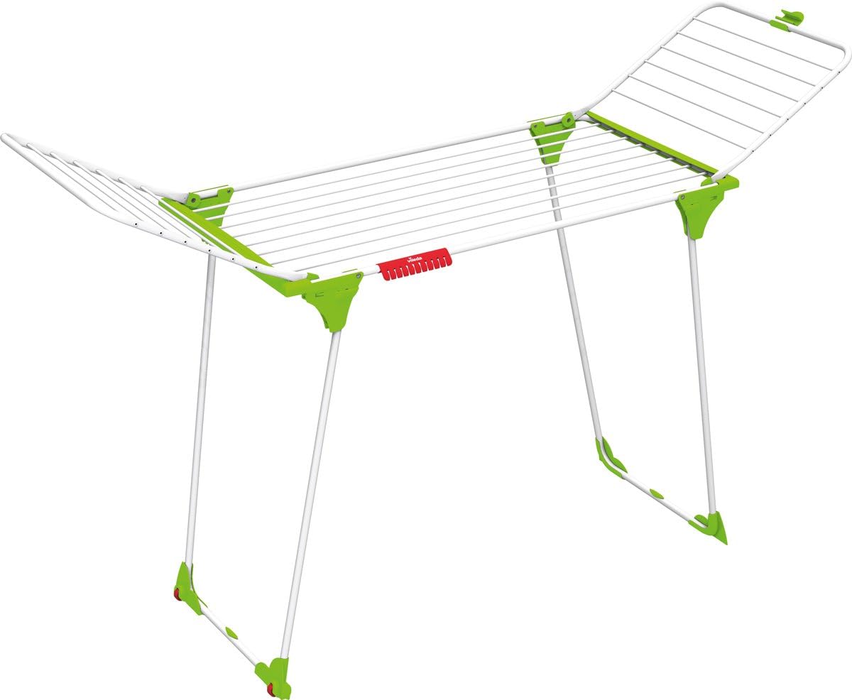 Vileda King Wäscheständer Wäschetrockner  Trockenlänge: 20 m, Kleinteilehalter, stabil, Grün - Neu