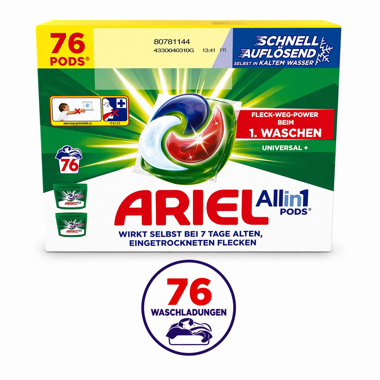 Ariel Pods Waschmittel Universal Pods All-in-1 - 76 WL