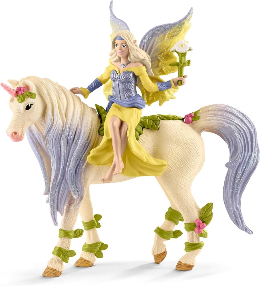 Schleich BAYALA 70565 Fee Sera mit Blüten Einhorn Spielset, B- Ware