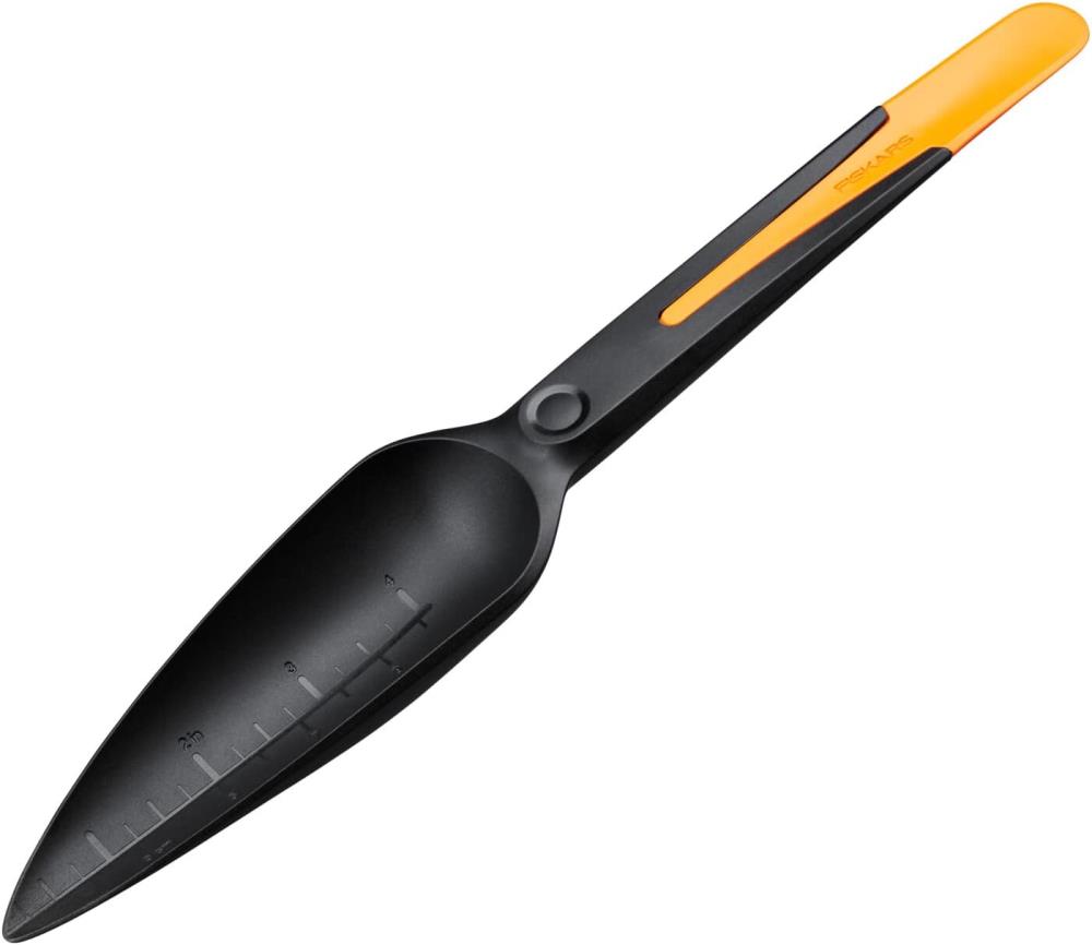 Schwarz/Orange Fiskars Saatgut-Pflanzenkelle, Solid, Länge: 29,8 Cm, Gewicht: 27 G, Kunststoff,