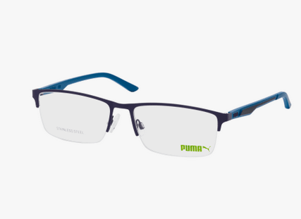 Puma PU 0373O 002 Brille - Blau - B Ware
