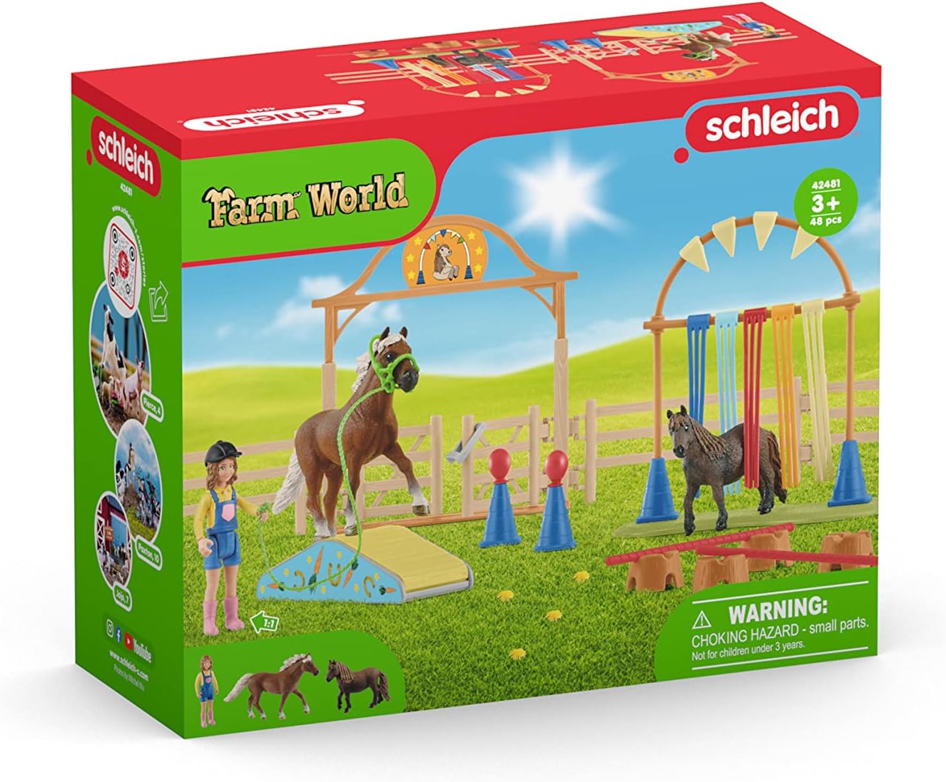 Schleich 42481 Farm World Pony Agility Training - B Ware