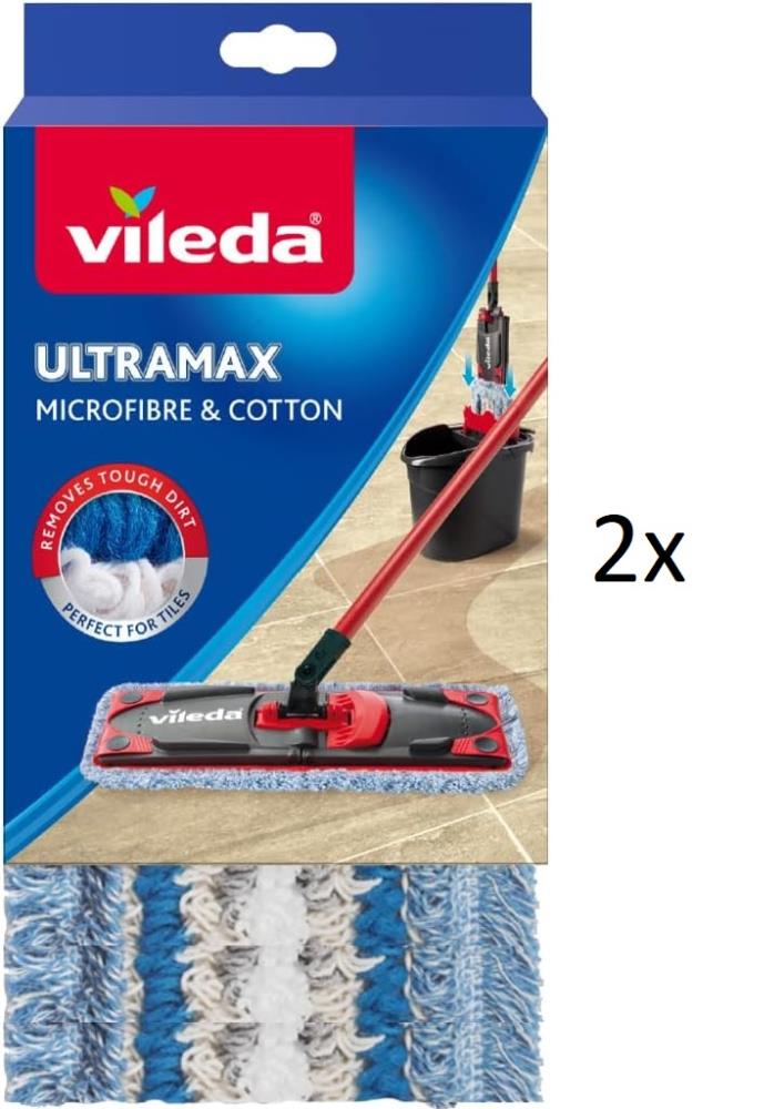 Vileda Ultramax Stein & Fliesen Ersatzbezug Wischbezug - 2er Set - NEU Vileda Ultramax Stein & Fliesen Ersatzbezug Wischbezug - 2er Set - NEU