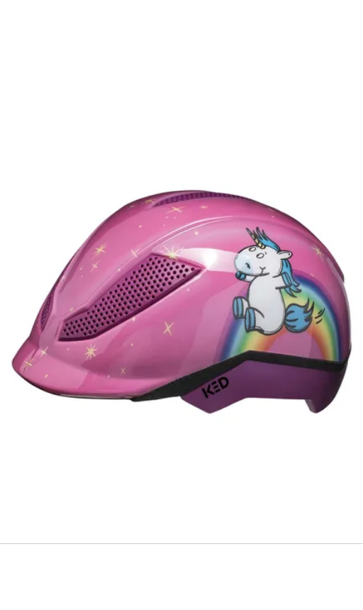 KED Kinder Fahrrad/Reithelm PINA UNICORN 50-53cm