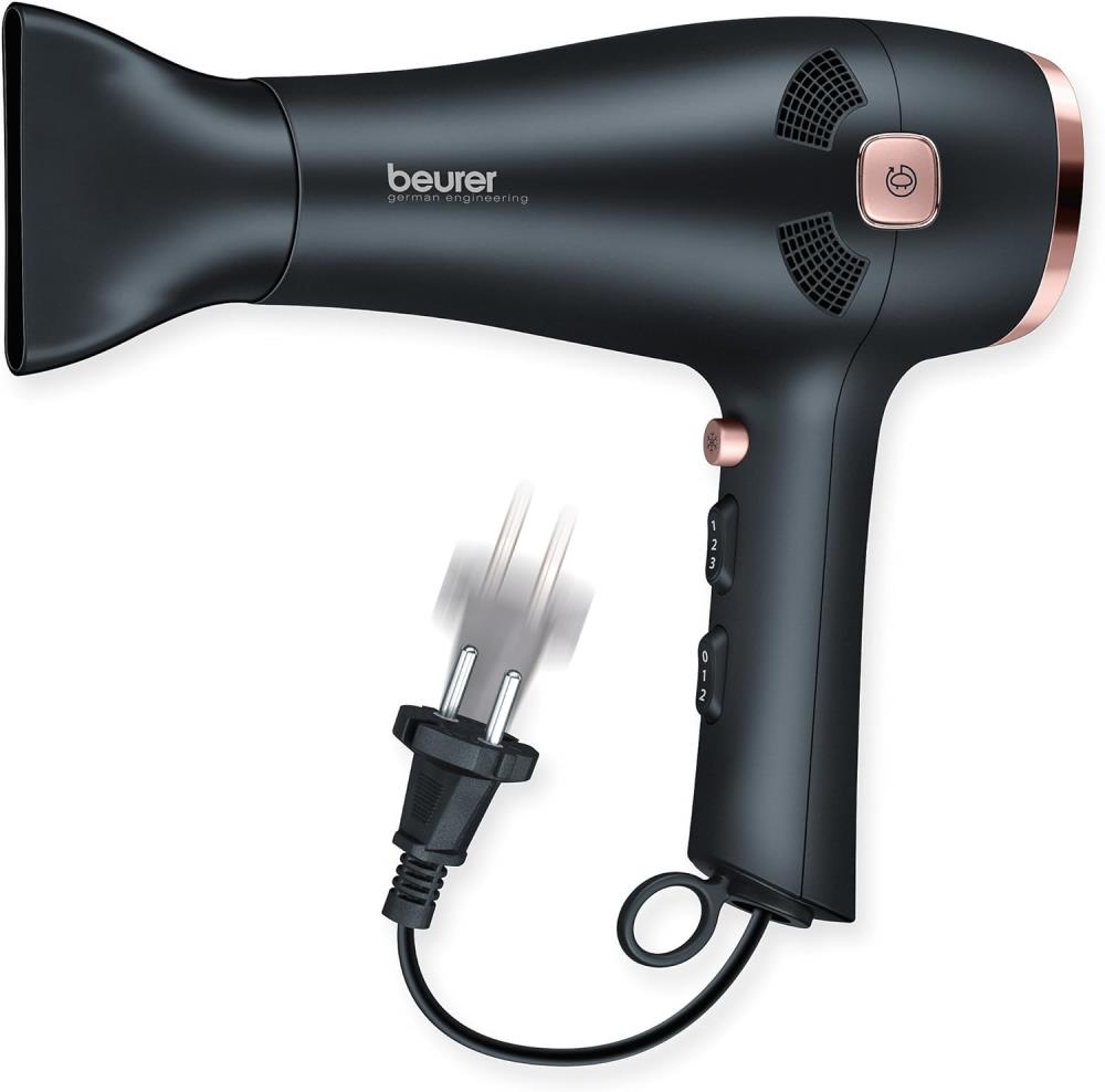 Beurer HC 55 Ionen Haartrockner mit Kabeleinzug, Schwarz, B- Ware Beurer HC 55 Ionen Haartrockner mit Kabeleinzug, Schwarz, B- Ware
