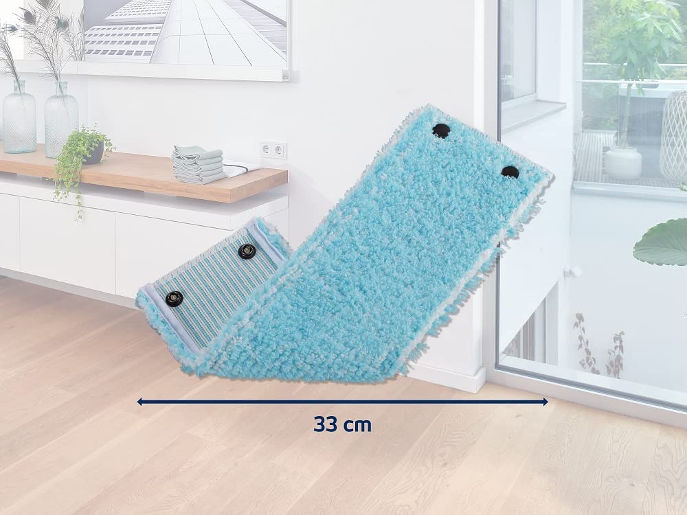 LEIFHEIT Wischbezug Clean Twist M super soft für sensible Böden, Bodenwischer Ersatzbezug mit Spezialfasern, Wischer Ersatzbezug für minimale Wasseraufnahme, ideal für Parkett, Laminat und Kork