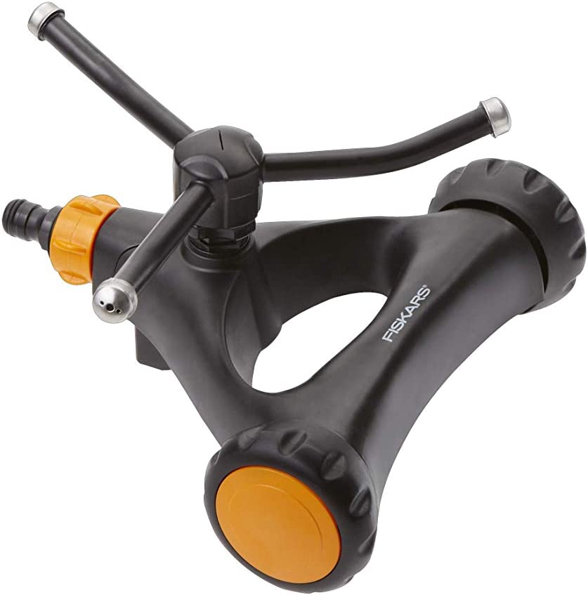 FISKARS Sprinkler Wirbelsprinkler Metall mit Rädern - Neu