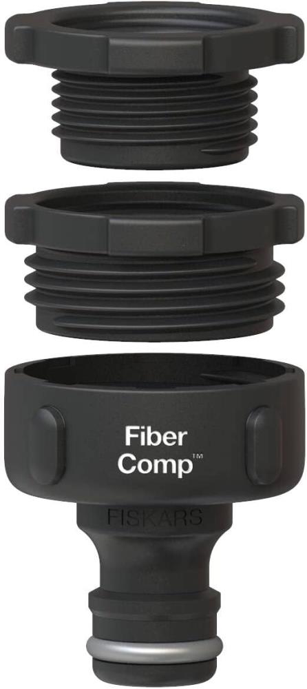 Fiskars Hahnverbinder für Wasserhähne, 30g, Schwarz/ Blau