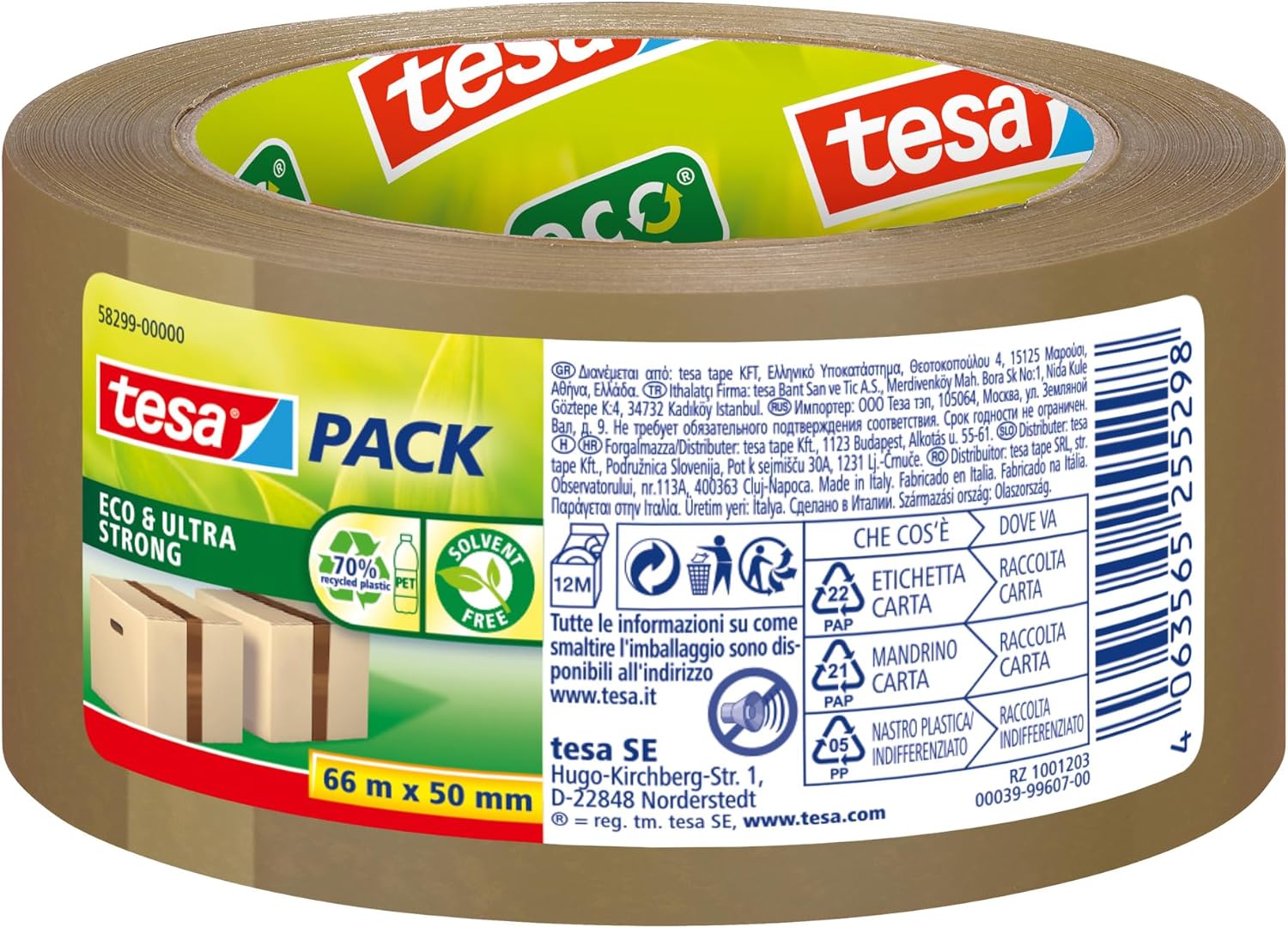 Tesa Packband Ultra Strong, 50 Mm X 66 M, Transparent, 3 Stück Tesa Packband Ultra Strong, 50 Mm X 66 M, Transparent, 3 Stück