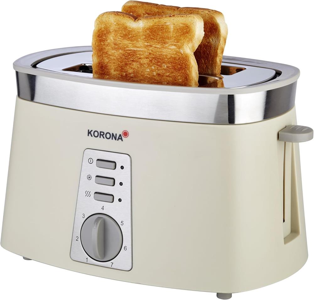 Korona Toaster für 2 Scheiben Creme - B Ware