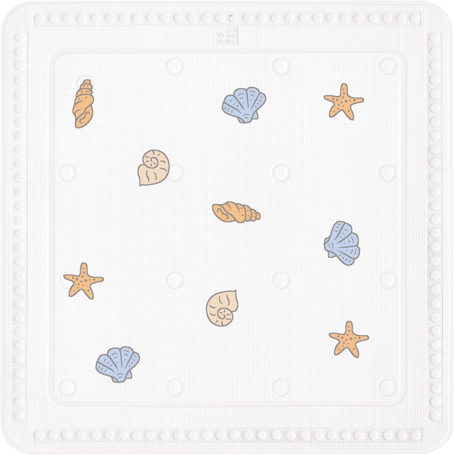 Kleine Wolke Beach Duscheinlage, PVC, Mehrfarbig, 55 x 55 cm