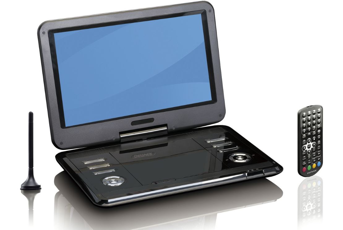 Reflexion DVD1217 Tragbarer 29,5 cm (11,6 Zoll) DVD-Player mit DVB-T2 HD Tuner, Fernbedienung, 12V Adapter - B Ware