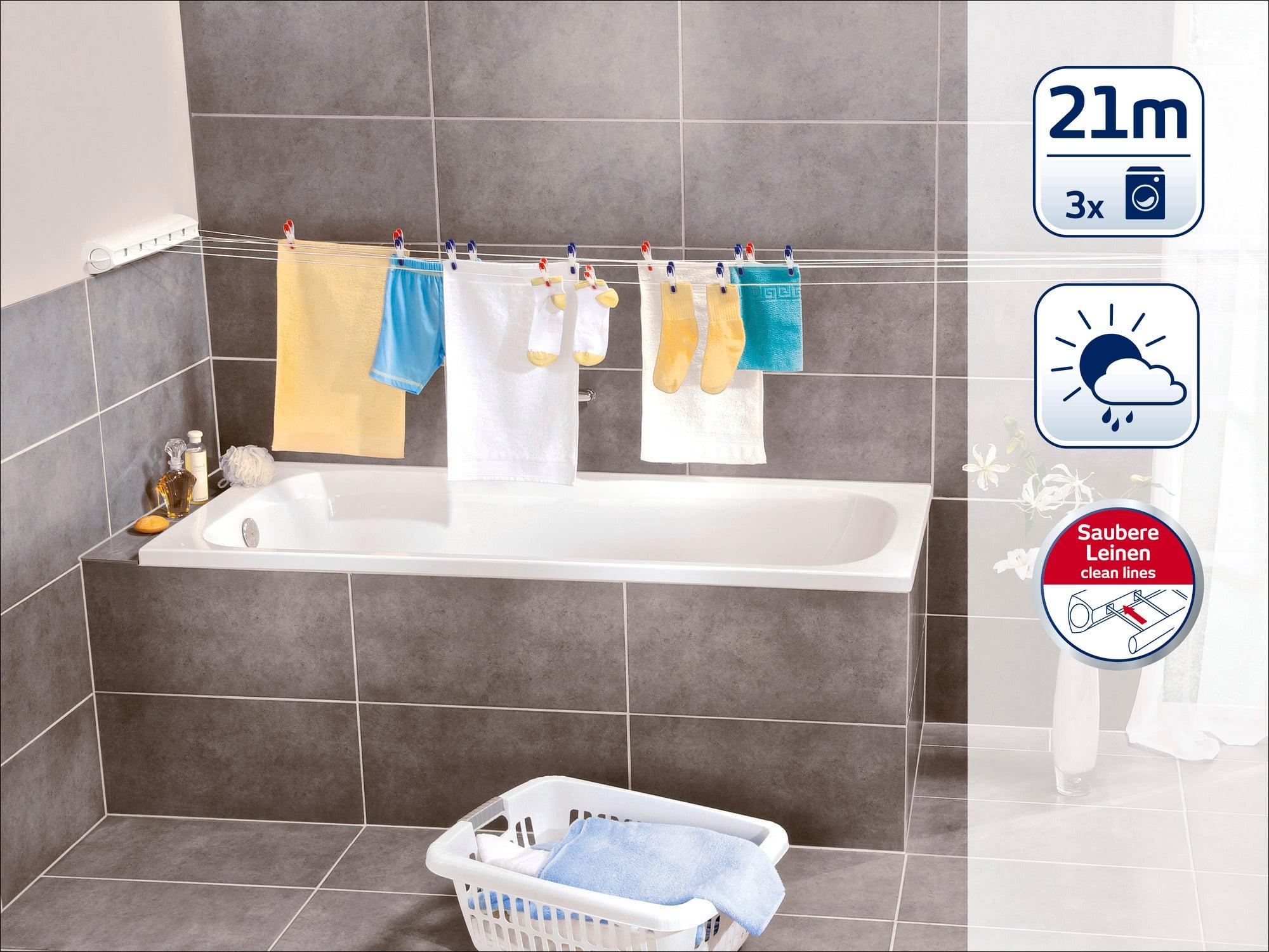 LEIFHEIT - 83040 - Wandtrockner Rollfix 210 ausziehbar - OVP