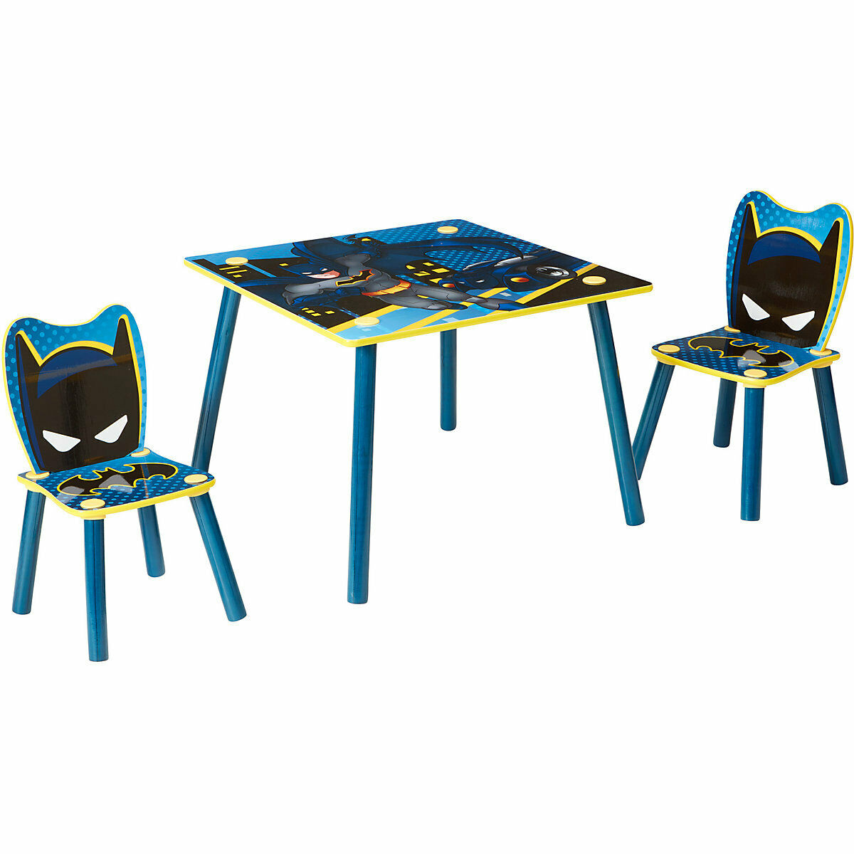 Batman 21706207 Tisch und 2 Stühlen für Kinder - B Ware
