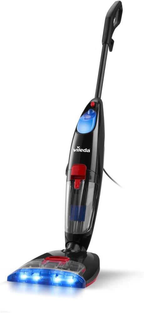 Vileda JetClean 3in1 Saugwischer, Bodenwischer für alle Hartböden, Staubsauger mit Wischfunktion – Neu