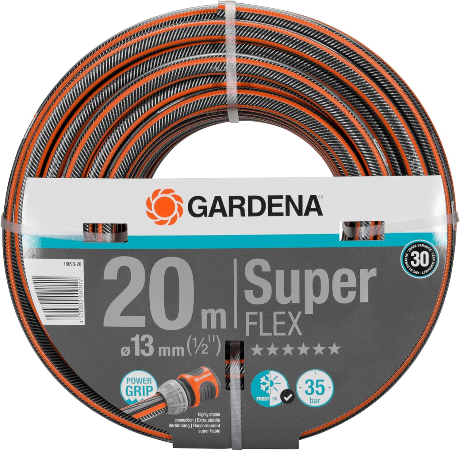 GARDENA Gartenschlauch Premium SuperFLEX 1/2" - 20m