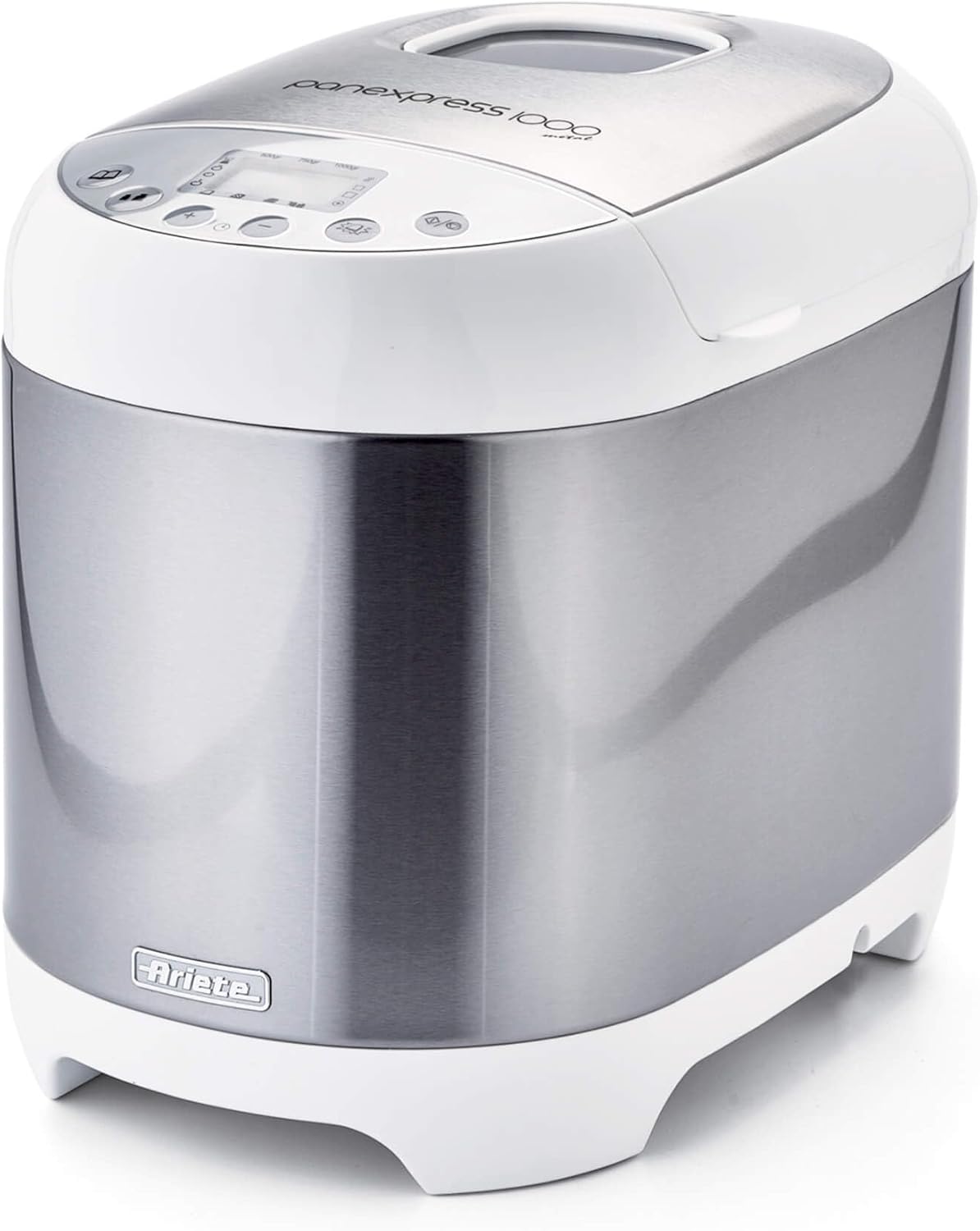 Ariete Brotbackautomat -  Pane Express 1000 Metal 0133/00 – 550 W – 1 kg – 19 Programme – Edelstahl | B-Ware