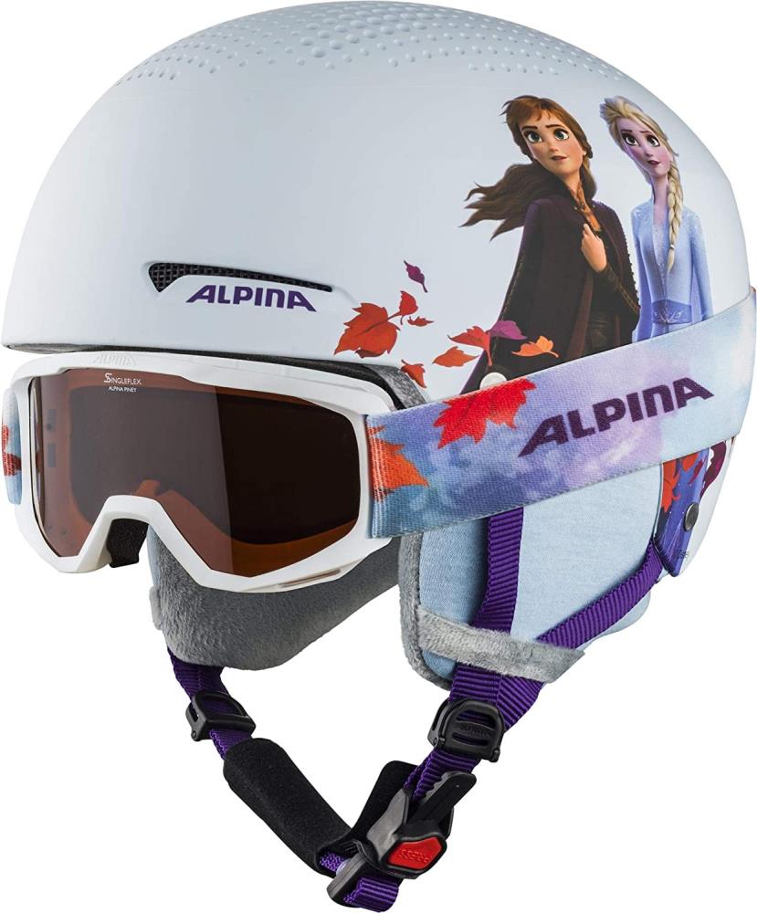 Alpina Skihelm DISNEY Frozen II weiß Gr. 48-52 cm
