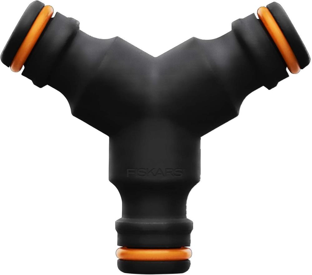 Fiskars Dreiwegeanschluss, 18g, Schwarz/ Orange