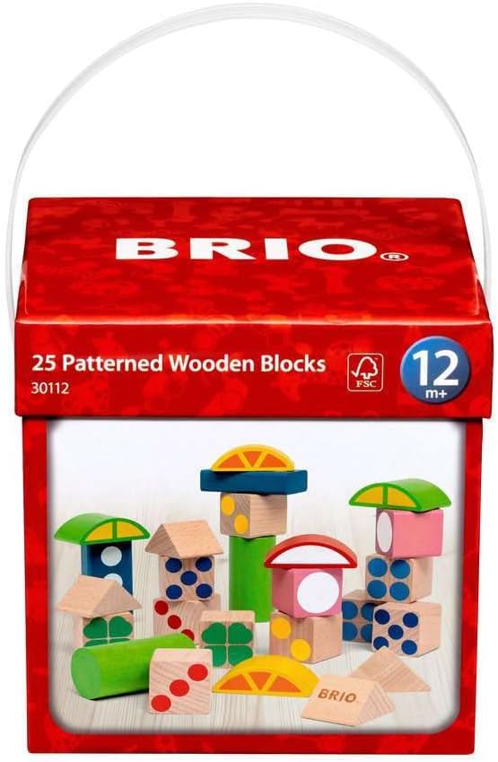 BRIO 30112 Baustein-Box - Farbenfrohe Holzbausteine mit Lernfunktionen in praktischer Aufbewahrungsbox - Empfohlen ab 12 Monaten - B Ware