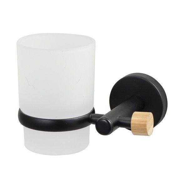 MSV Fester Becher aus Stahl und Bambus IANA Mattschwarz MSV Fester Becher aus Stahl und Bambus IANA Mattschwarz