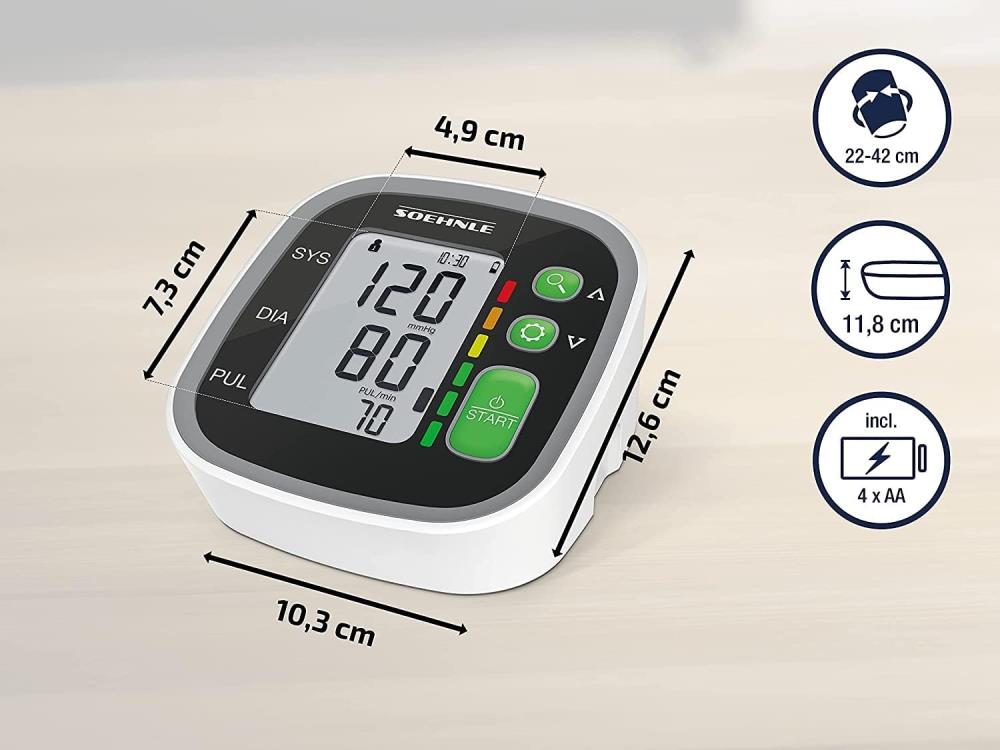 SOEHNLE 68096 Systo Monitor Connect 300 mit Bluetooth Blutdruckmessgerät