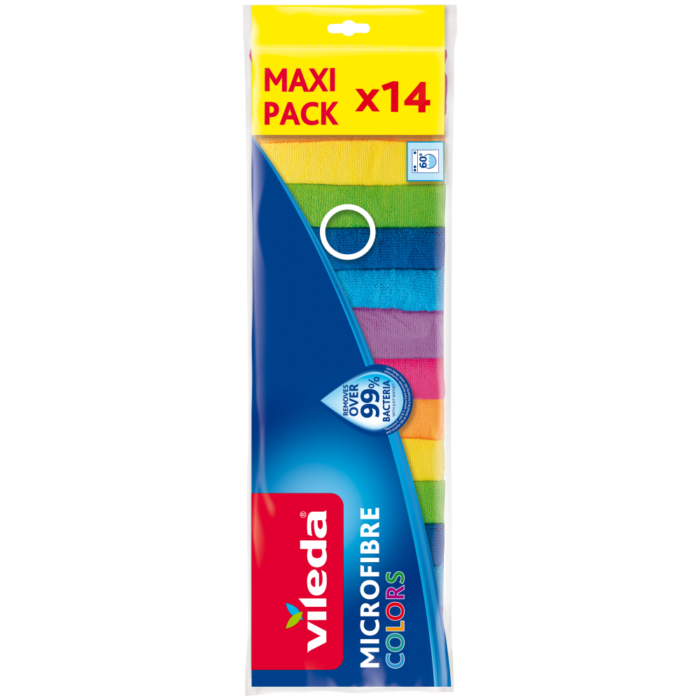 Vileda Allzwecktuch Mikrofaser Colors 14er Pack - NEU
