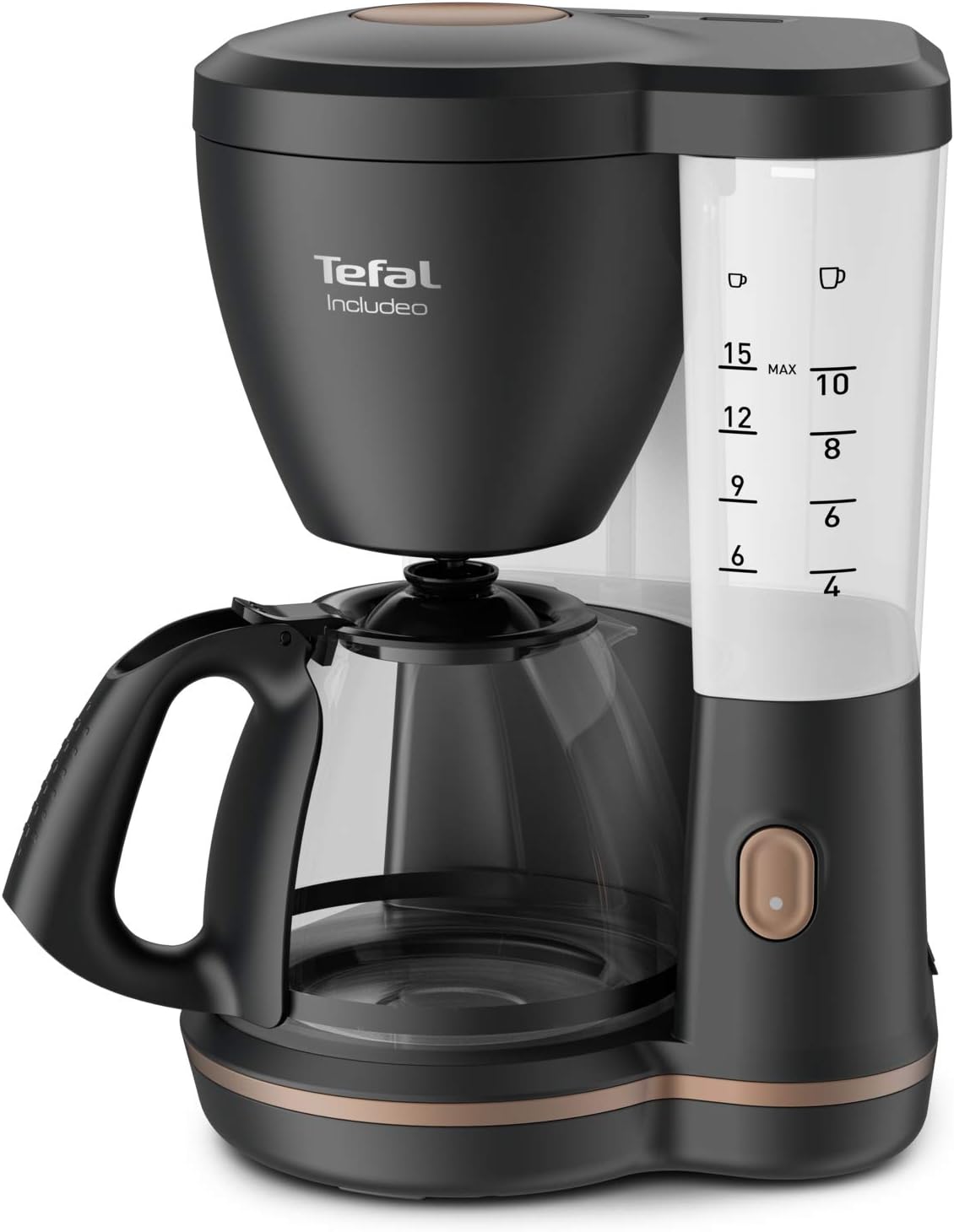 Tefal Filterkaffeemaschine 1,25 l für 10-15 Tassen in schwarz - B Ware