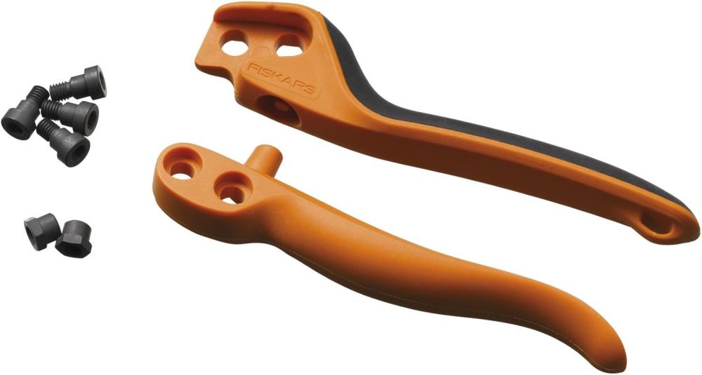 Fiskars Ersatzgriffe f, Profi Bypass-Gartenschere PB-8M, Inkl. Schrauben, Schwarz/Orange