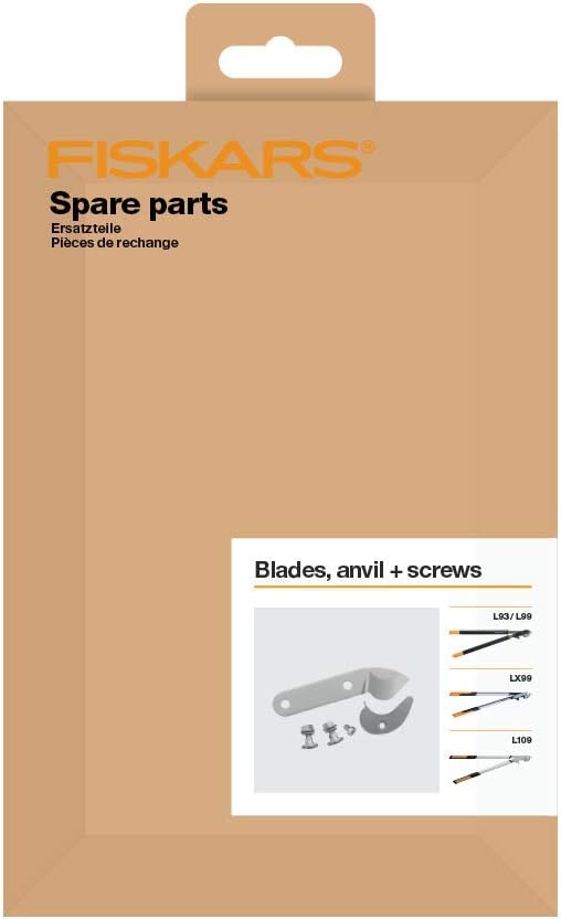 Fiskars Original Ersatz-Klingen, Amboss und Schrauben für Fiskars PowerGear Amboss Getriebeastscheren L109, LX99, L93, L99