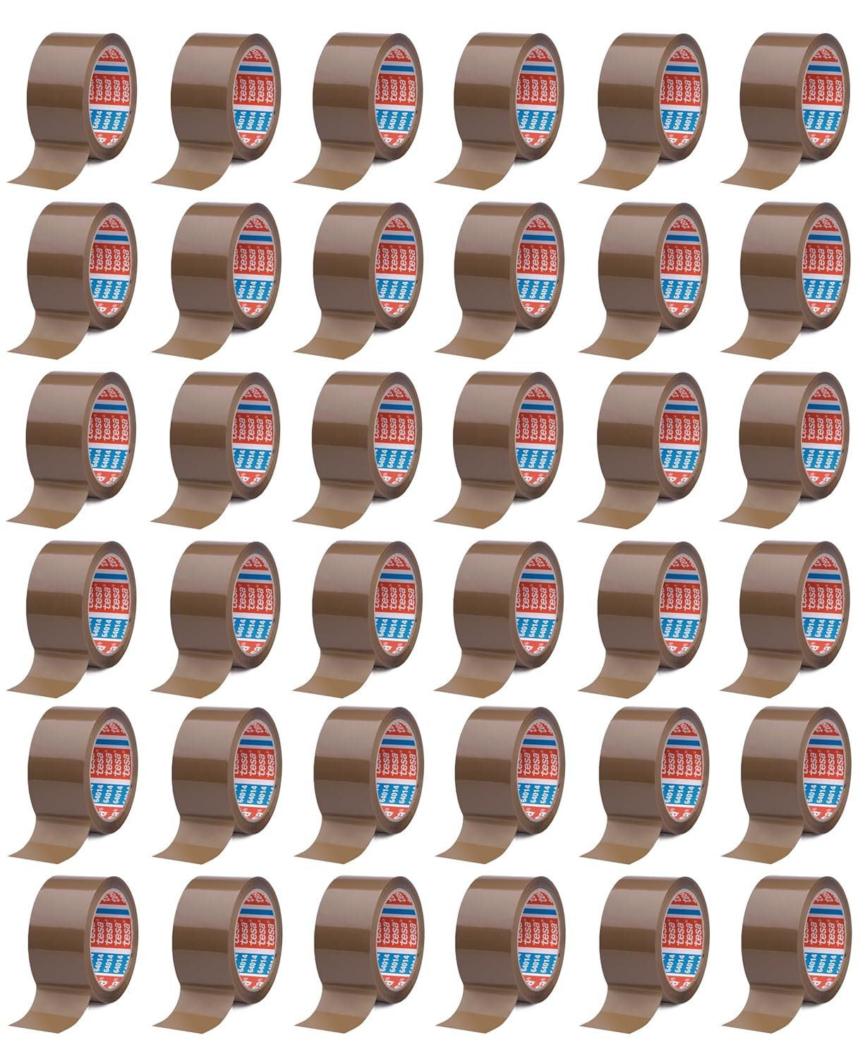 tesa Klebeband Paketklebeband Packband 66m x 50mm Strong 36 Rollen, Braun - Neu