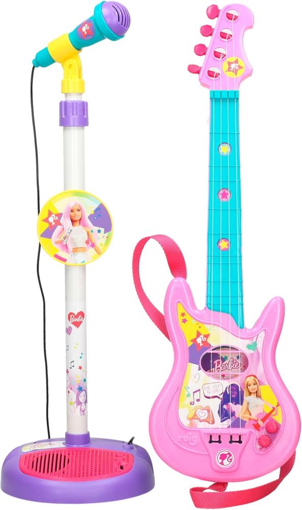 Barbie Mattel Mikrofon und Gitarre - B Ware