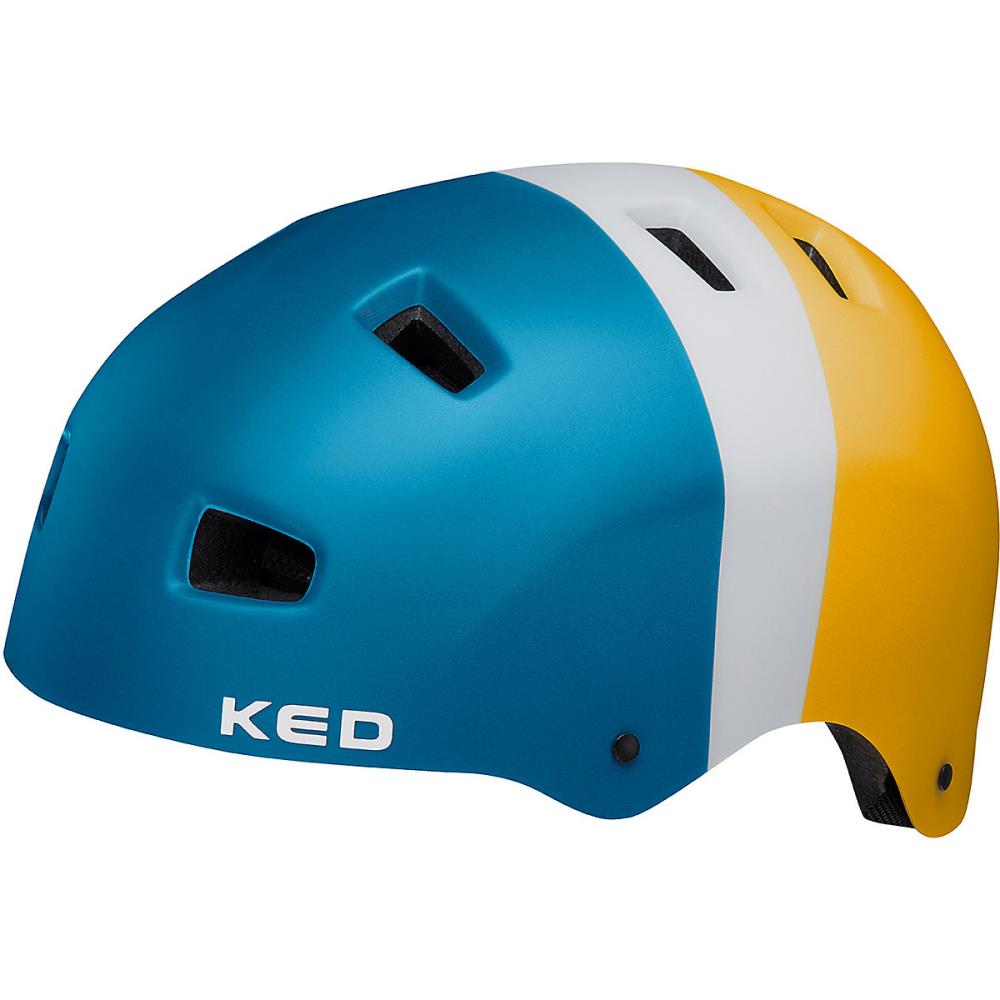 KED 17137601 Fahrradhelm blau gelb Gr. 57-62 cm