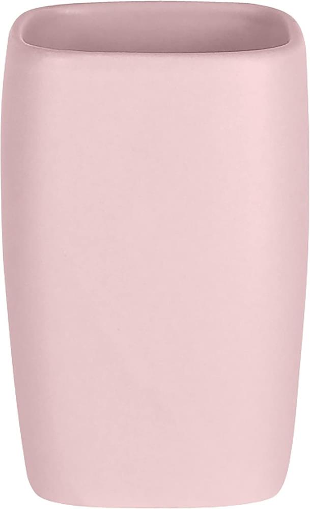 Spirella Zahnputzbecher Zahnbürstenhalter Retro 7x11 cm Pastellrosa