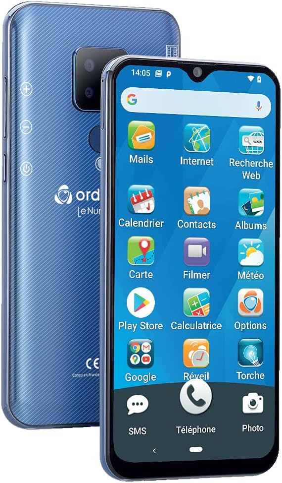 Ordissimo- Seniorenhandy, Großes 6,3“ Display, Blau, B- Ware