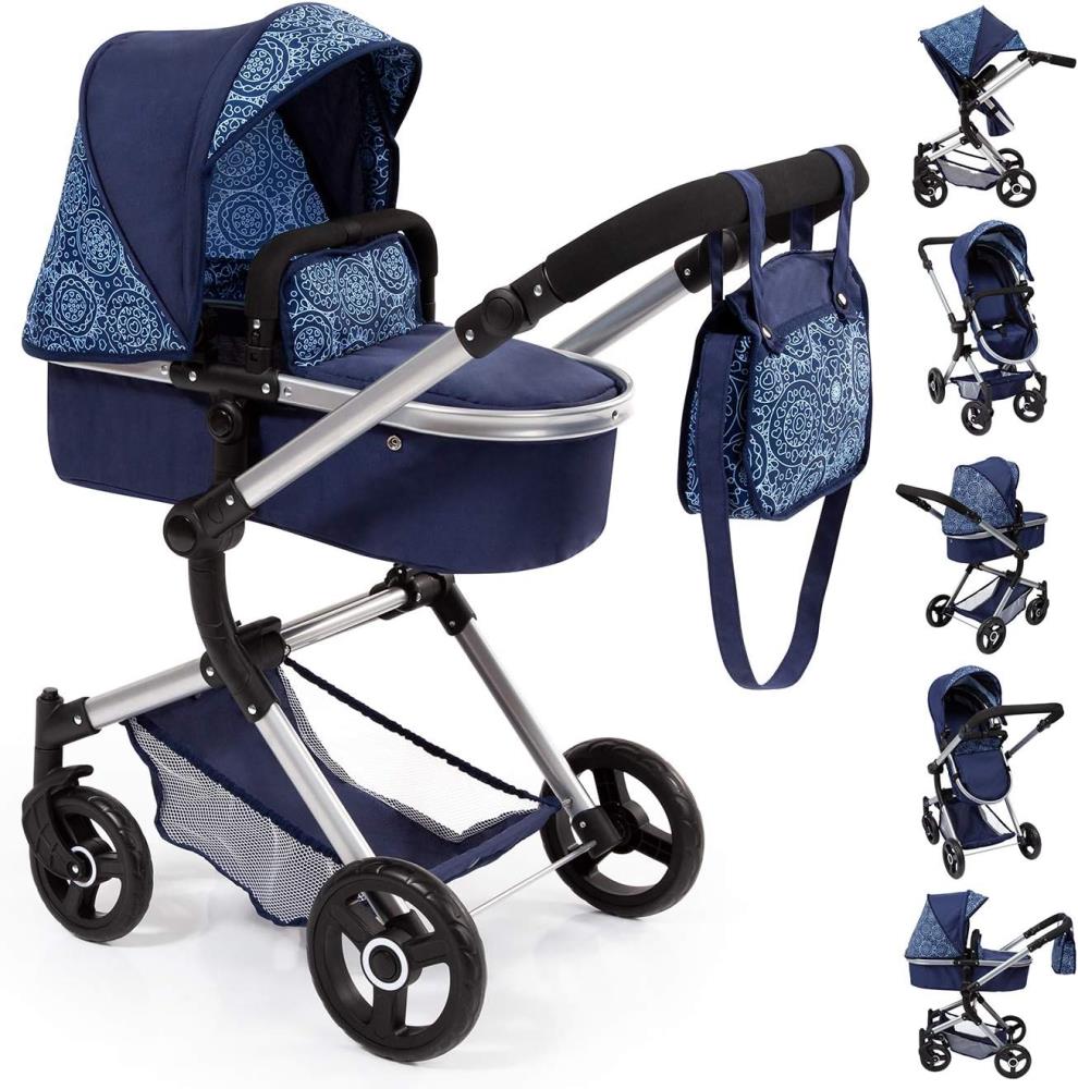 BAYER  Kombi-Puppenwagen Vario, blau - B Ware