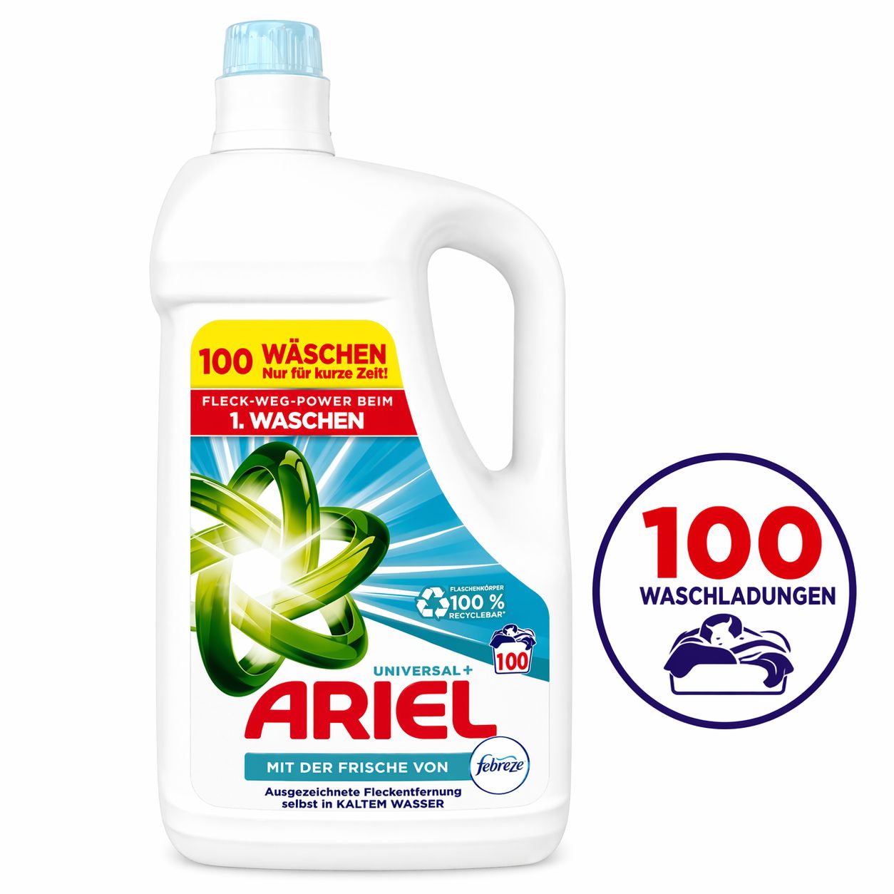 Ariel Flüssigwaschmittel Universal+ Febreze - 100 WL