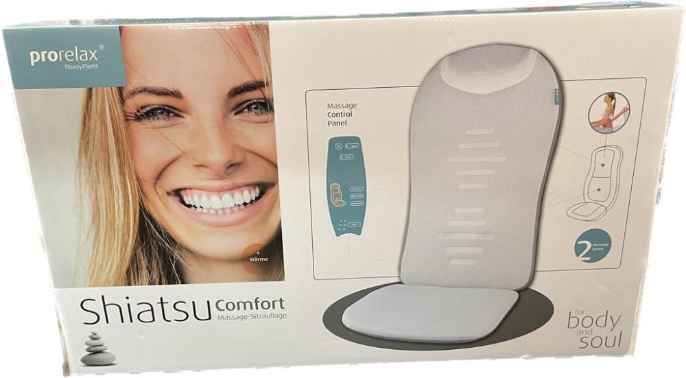 Prorelax Shiatsu Massage Sitz Sitzauflage mit Wärmefunktion und Timer - Neu
